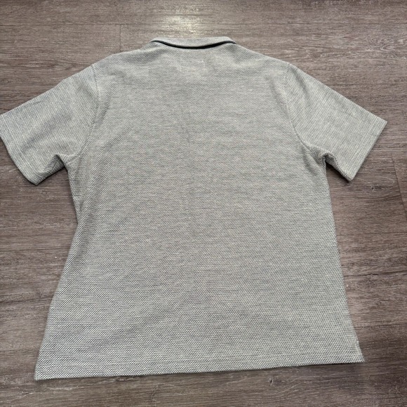 Carbon 2 Cobalt Shirt Mens Large Gray Short Sleeve Button Up Coastal Lounge - Picture 8 of 11